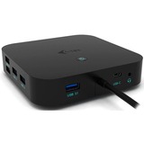 i-tec USB-C Dual Display Docking Station, Dockingstation schwarz, Power Delivery, USB-C, DisplayPort