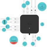 i-tec USB-C Dual Display Docking Station, Dockingstation schwarz, Power Delivery, USB-C, DisplayPort