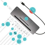 i-tec USB-C Metal Ergonomic 4K 3x Display Docking Station, Dockingstation grau
