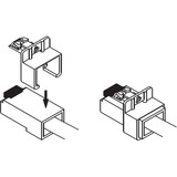 DeLOCK RJ45 Secure Clip Starter Set, Halterung türkis, 20 Stück