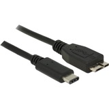 DeLOCK USB 3.2 Gen 2 Kabel, USB-C Stecker > Micro-USB Stecker schwarz, 0,5 Meter