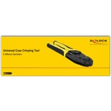 DeLOCK Universelle Koax Crimp-Zange, Crimpzange schwarz/gelb, für 6 verschiedene Durchmesser