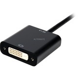 Sharkoon DisplayPort 1.2 > DVI24+1 Converter, Kabel schwarz, 15 cm