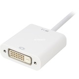 Sharkoon DisplayPort 1.2 > DVI24+1 Converter, Kabel weiß, 15 cm