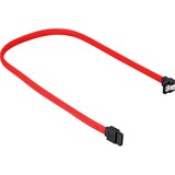 Sharkoon Sata III Kabel 90° sleeve rot, 45 cm