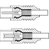 goobay Antennenkabel (135dB typ), Koax-Buchse > Koax-Stecker schwarz, 5 Meter