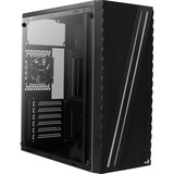 Aerocool Streak, Tower-Gehäuse schwarz, Window-Kit