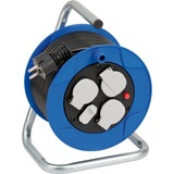 Brennenstuhl Garant Kompakt Indoor-Kabeltrommel, 3-fach  blau/schwarz, 15 Meter, 2x USB