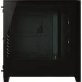 Corsair iCUE 4000X RGB, Tower-Gehäuse schwarz, Tempered Glass