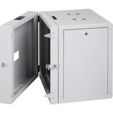 Digitus Wandgehäuse Unique Serie - zweiteilig, schwenkbar, IT-Schrank grau, 12 Höheneinheiten