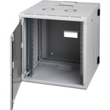 Digitus Wandgehäuse Unique Serie - zweiteilig, schwenkbar, IT-Schrank grau, 12 Höheneinheiten