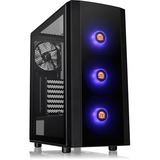 Thermaltake Versa J25 TG RGB, Tower-Gehäuse schwarz, Tempered Glass