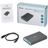 i-tec MySafe USB 3.0 / USB-C 3.1 Gen. 2, Laufwerksgehäuse grau
