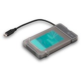 i-tec MySafe USB-C 3.1 Gen. 2 Easy 2.5, Laufwerksgehäuse grau/transparent