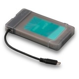i-tec MySafe USB-C 3.1 Gen. 2 Easy 2.5, Laufwerksgehäuse grau/transparent