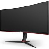 AOC CU34G2X/BK, Gaming-Monitor 86 cm (34 Zoll), schwarz, UWQHD, VA, AMD Free-Sync, Curved, 144Hz Panel