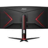 AOC CU34G2X/BK, Gaming-Monitor 86 cm (34 Zoll), schwarz, UWQHD, VA, AMD Free-Sync, Curved, 144Hz Panel