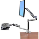 Ergotron LX HD Sitz-Steh-Tischmontage-LCD-Arm, Monitorhalterung silber/schwarz