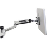 Ergotron LX HD Steh-Sitz-Arm für Wandmontage, Wandhalterung aluminium