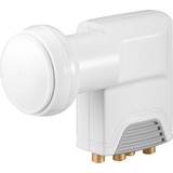 goobay Quattro Universal LNB 0,1dB weiß/grau