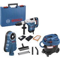 Bosch Combi-Set Bohrhammer GBH 5-40 DCE + Sauger GAS 35 M AFC Professional blau, 1.150 Watt, Koffer, Staubabsaugung GDE 68 Professional