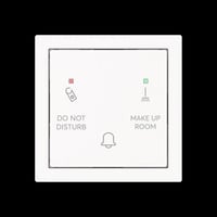 Busch-Jaeger Klingeltaster Do Not Disturb Make Up Room mit Bedruckung Do Not Disturb Make Up Room weiß, Retail