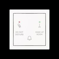 Busch-Jaeger Klingeltaster Do Not Disturb Make Up Room mit Bedruckung Do Not Disturb Make Up Room weiß, Retail