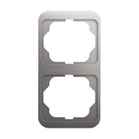 Busch-Jaeger Rahmen zwei-fach senkrecht alpha platin, Retail