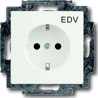 Busch-Jaeger Steckdosen Einsatz für EDV Geräte weiß, Retail