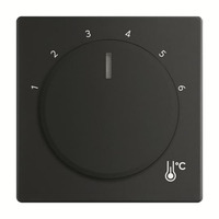 Busch-Jaeger Zentralscheibe Temperatur rund 1794 R-885, Thermostat schwarz, Retail