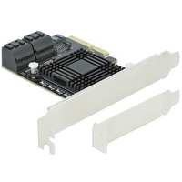 DeLOCK PCIe 5P SATA x4 LP, Schnittstellenkarte 