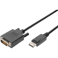 Digitus Adapterkabel DisplayPort > DVI-D schwarz, 3 Meter
