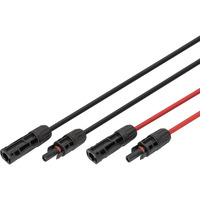 Digitus Solarkabel Verlängerung Ø 6mm² PV 1.500Volt 2x 10 Meter - 1x rot, 1x schwarz, MC4-Stecker / -Buchse