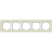 Gira Abdeckrahmen fünffach, Abdeckung beige, Retail