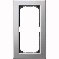 Merten Metallrahmen zweifach ohne Mittelsteg Retail