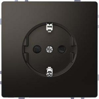 Merten Schutzkontakt-Steckdose mit Steckklemmen, Unterputz, erhöhtem Berührungsschutz anthrazit, Retail
