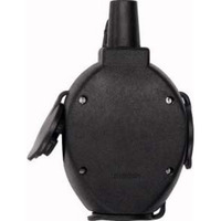 Merten Vollgummi Hängekupplung dreifach Typ 179851, Schutzkontaktkupplung, 16 Ampere, 250 Volt schwarz, Retail