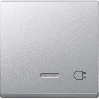 Merten Wippe Kontrollfenster Aluminium für Schalter und Taster Einsatz aluminium, Retail