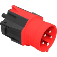 NRGkick Steckeraufsatz 16A - 5polig, max. 11kW, Adapter schwarz/rot, für NRGkick Ladeeinheit