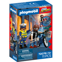 PLAYMOBIL 72076 City Action Fahrradraub, Konstruktionsspielzeug 
