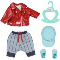 ZAPF Creation BABY born® Little Cool Kids Outfit 36cm, Puppenzubehör Jacke, Hose, Mütze, Schuhe und Kleiderbügel