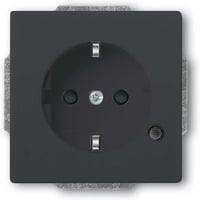 Busch-Jaeger Schutzkontakt Steckdosen Einsatz anthrazit, Retail