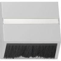 Gira Abdeckhaube steckbar mit Adapterrahmen für Geräte mit Abdeckung und Schrägauslass, lackiert, matt grau, Retail