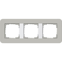 Gira Abdeckrahmen 3fach, Abdeckung grau, Retail