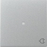 Gira Wippe Kontrollfenster und Symbol Steckdose für schaltbare Steckdosen aluminium, Retail