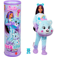 Mattel Cutie Reveal Barbie Puppe mit Glücksbärchis Dream Bär und 10 Überraschungen 