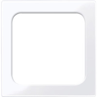 Merten Zentralplatte ohne Lichtsignal-Einsatz, Thermoplast, glänzend weiß, Retail