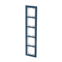 0 Abdeckrahmen 5-fach blau, Retail