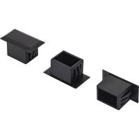 Digitus Blindstopfen für LC Duplex, Schutzkappe schwarz, 100 Stück