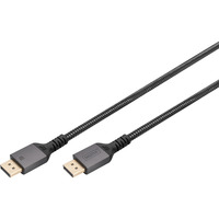 Digitus DisplayPort 1.4 Premium Anschlusskabel, UHD 8K schwarz/grau, 2 Meter